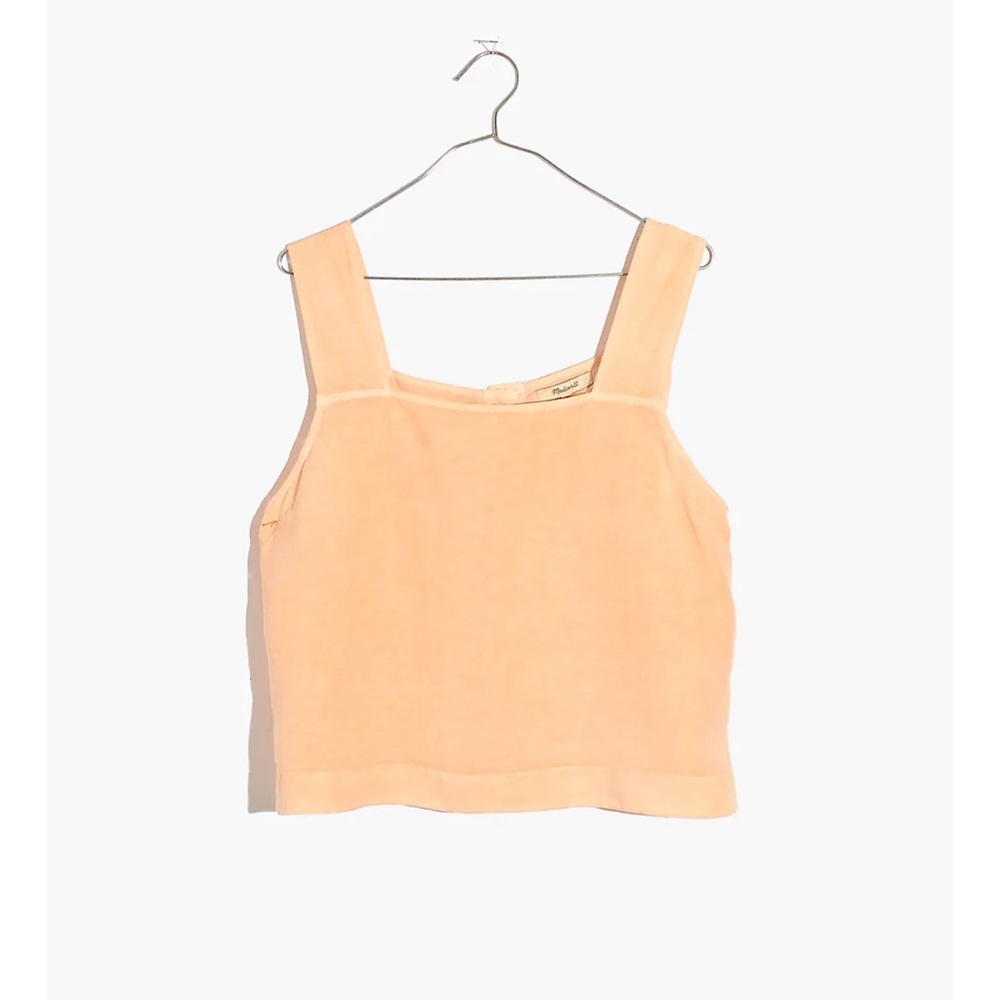 Madewell Sunside Button-Back Top: Earth-Dyed Edition